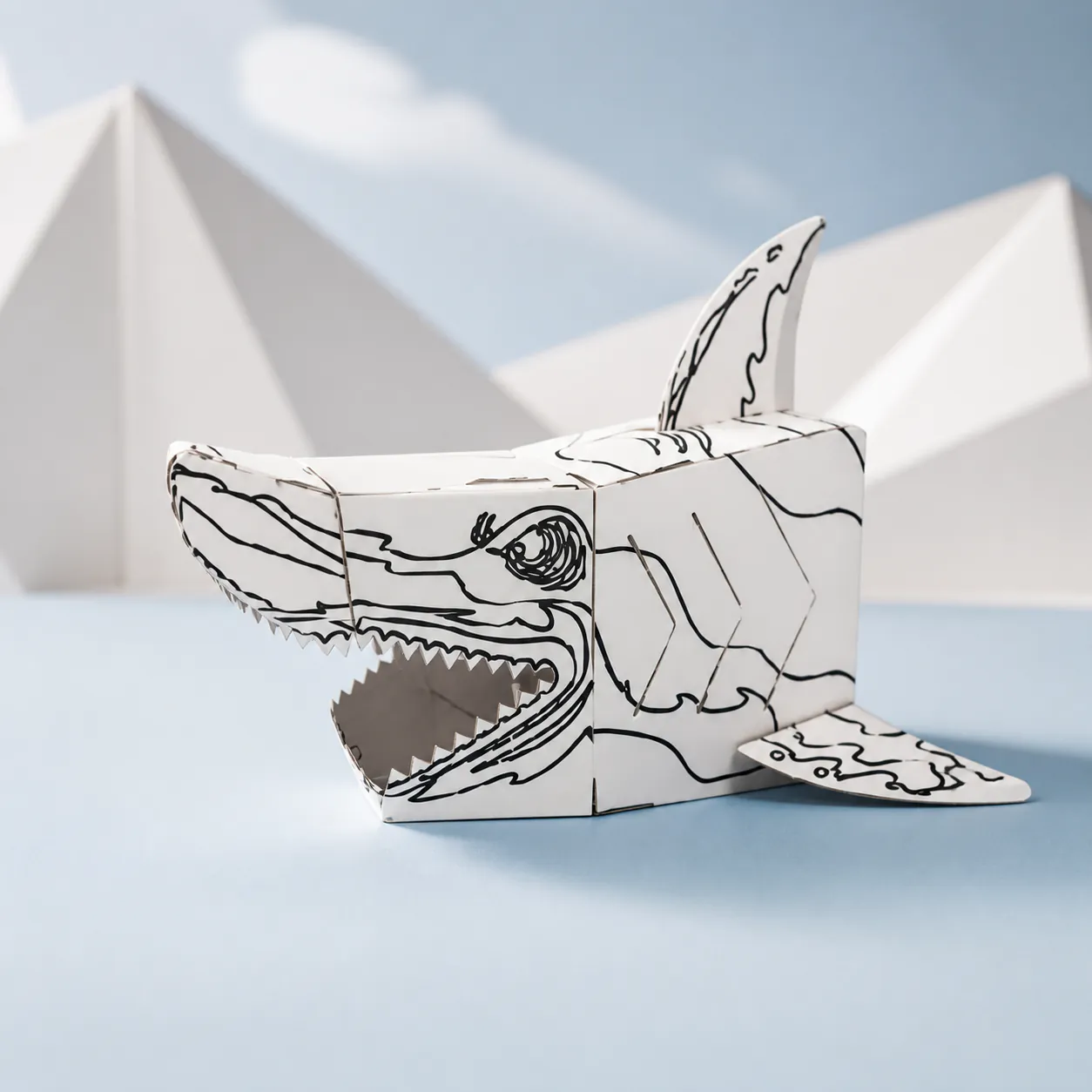 Coloring Shark, Wearable mask