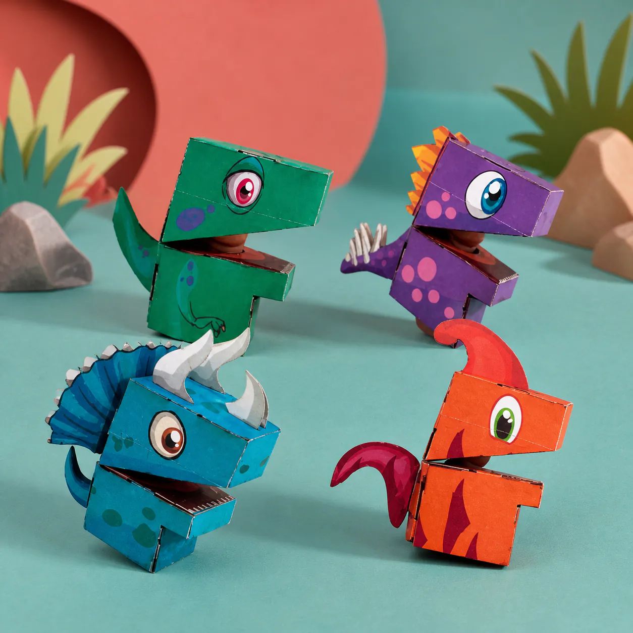 Dinosaurs, Finger puppet kit