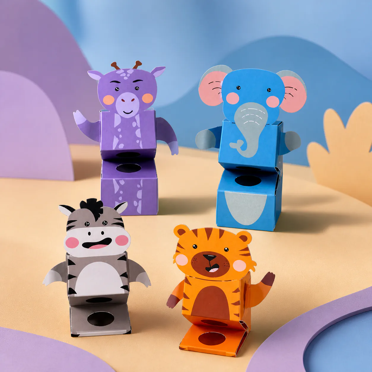 Plain Animals, Finger puppet kit