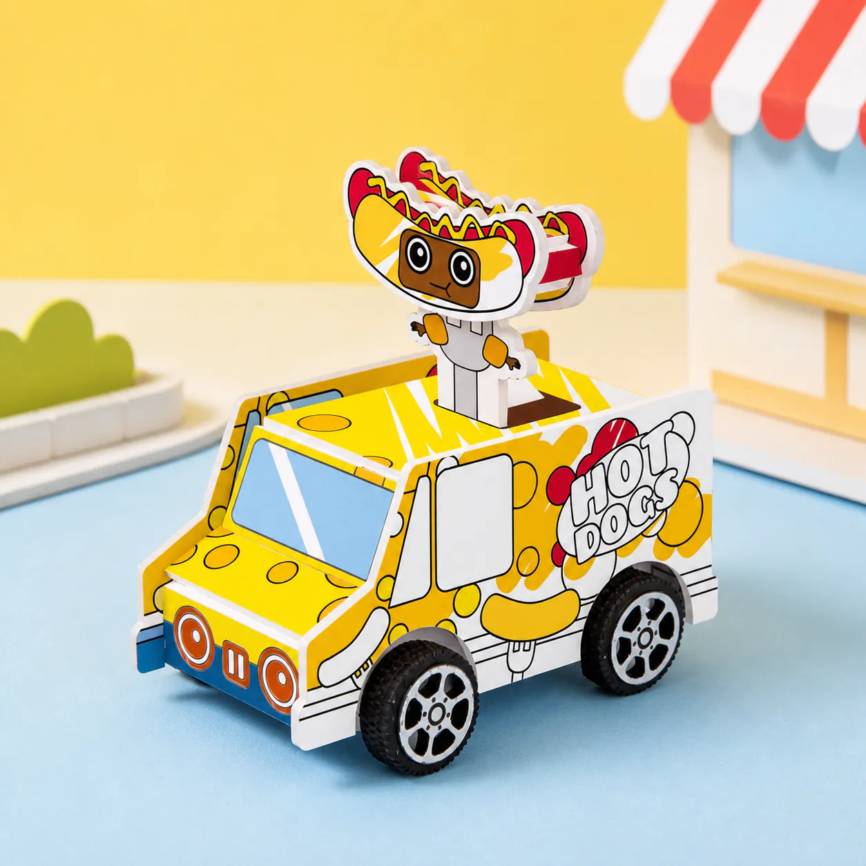 Hot Dog Van, an assembled flat-piece product example