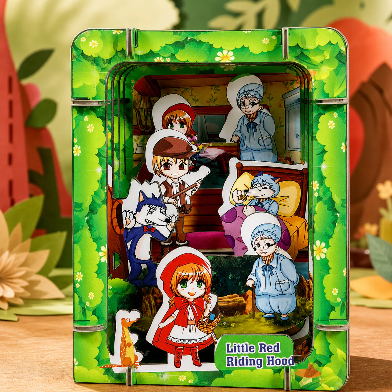 Little Red Riding Hood, an assembled flat-piece product example