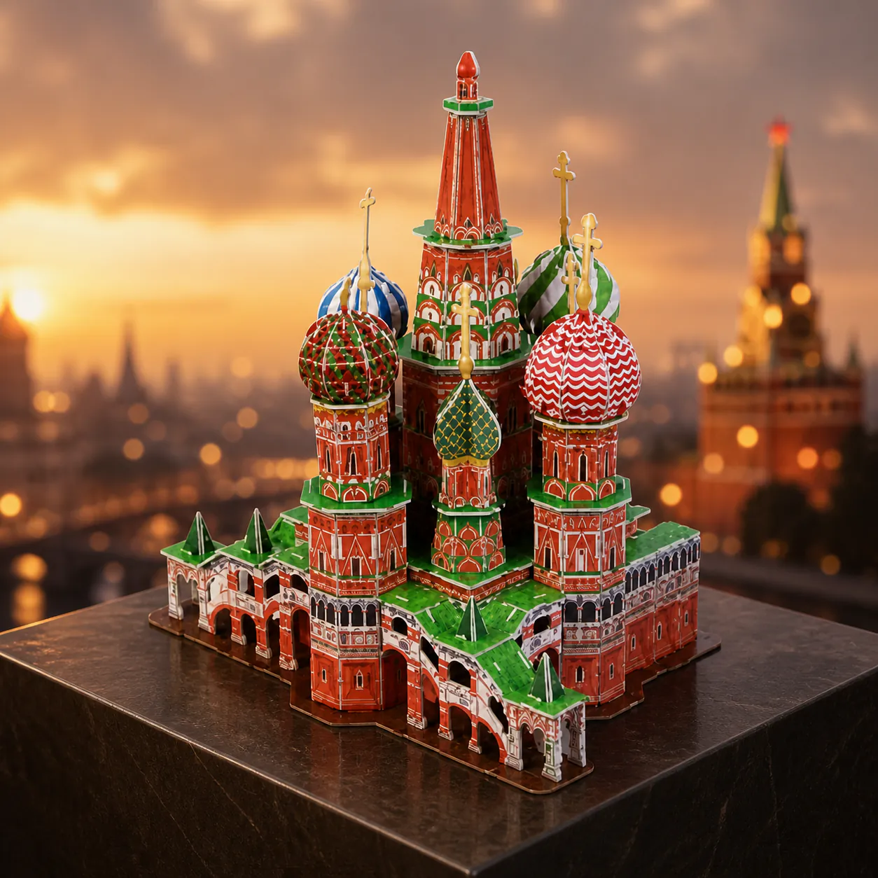 St. Basil's Cathedral, an assembled flat-piece product example